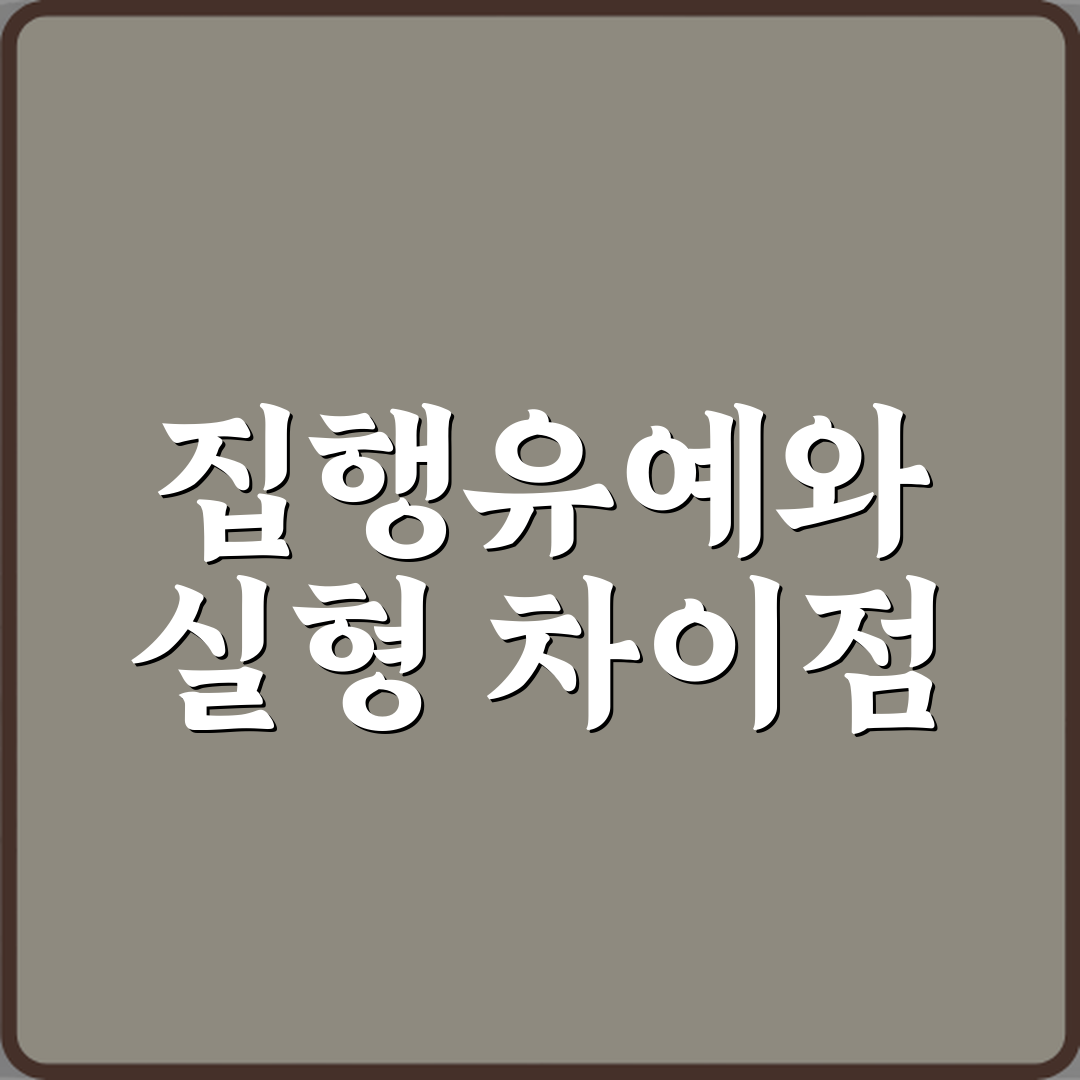 집행유예 뜻 실형과 어떤 차이가 있는지 직접 해봤어요 체험기